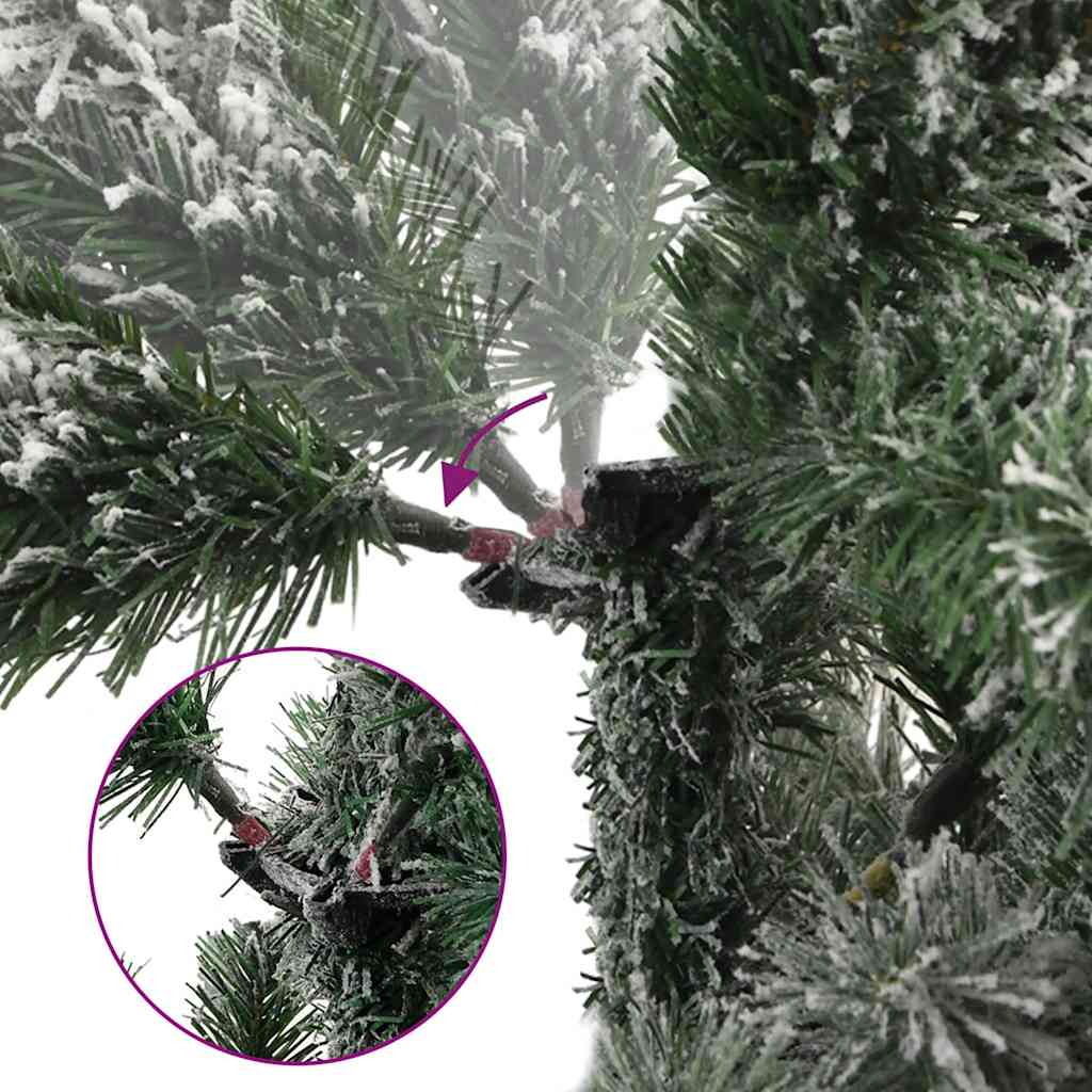 Sapin de Noël artificiel Vidaxx avec charnières et neige 180 cm