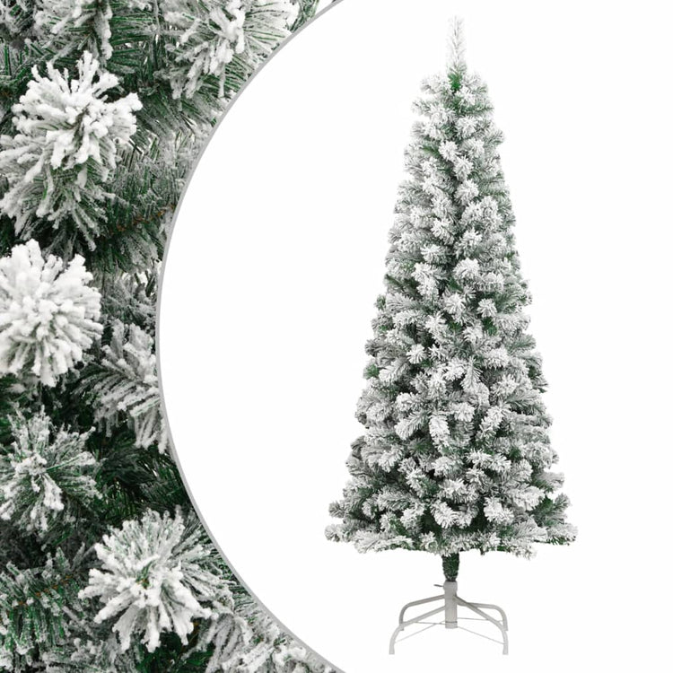 Sapin de Noël artificiel Vidaxx avec charnières et neige 240 cm