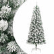 Sapin de Noël artificiel Vidaxx avec charnières et neige 240 cm