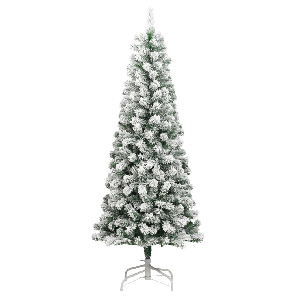 Sapin de Noël artificiel Vidaxx avec charnières et neige 240 cm