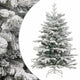 Vidaxx sapin de Noël artificiel avec charnières et neige 150 cm