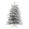 Vidaxx sapin de Noël artificiel avec charnières et neige 150 cm