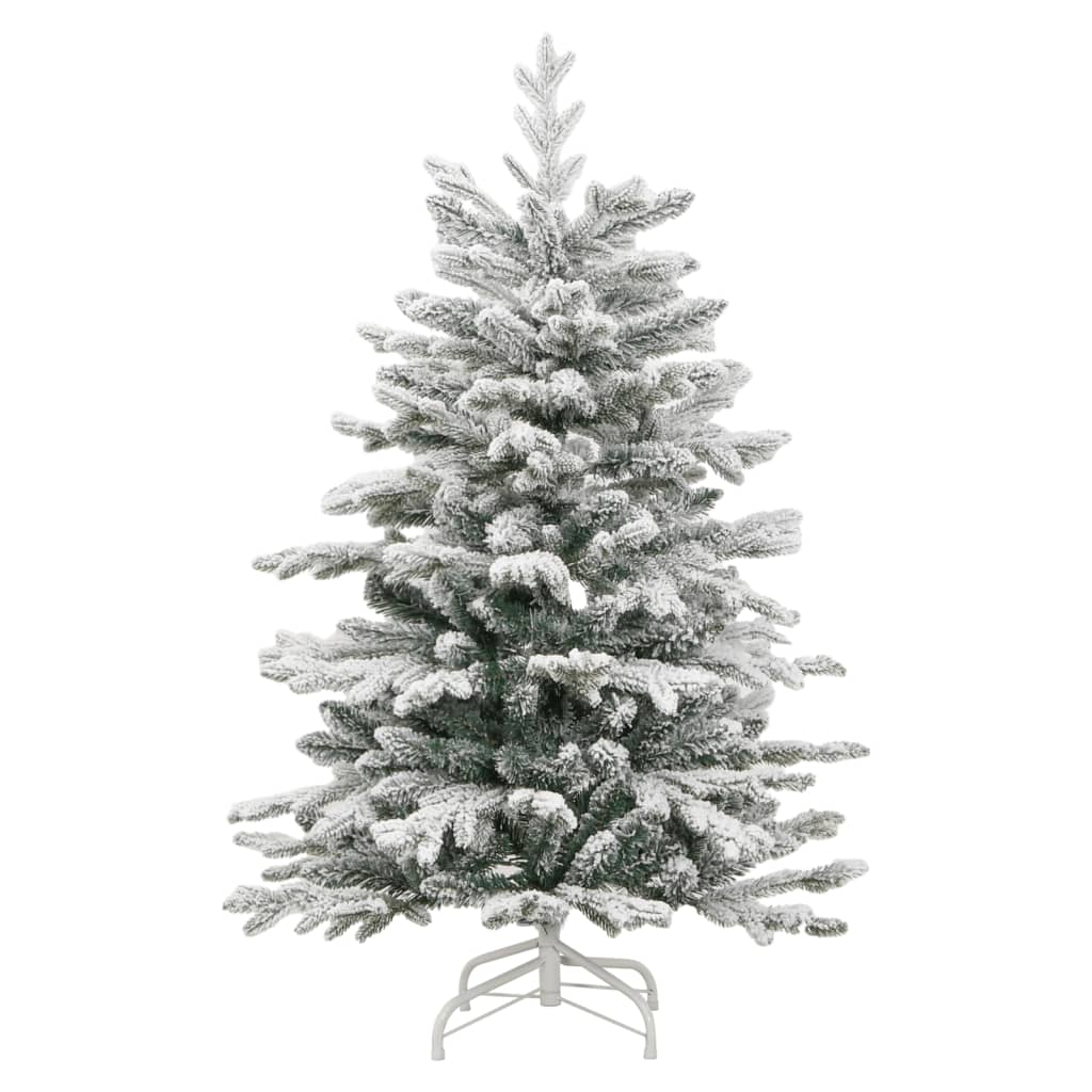 Vidaxx sapin de Noël artificiel avec charnières et neige 150 cm