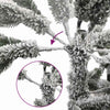 Sapin de Noël artificiel Vidaxx avec charnières et neige 180 cm