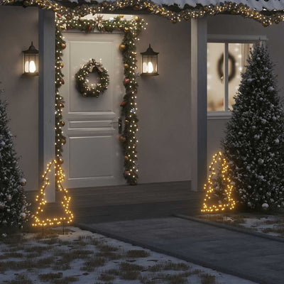 Vidaxl Christmas Lighting Christmas Tree avec broches au sol 80 LEDS 60 cm