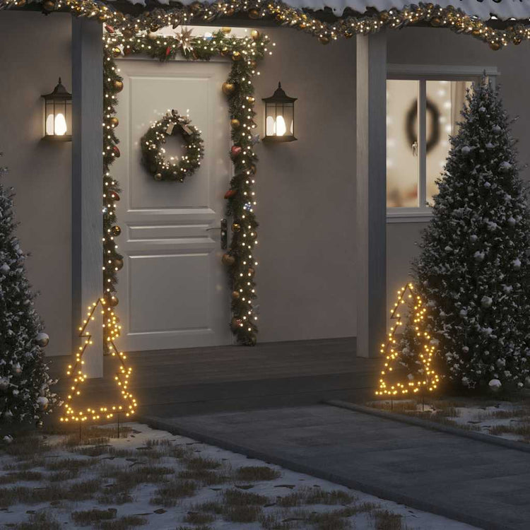 Vidaxl Christmas Lighting Christmas Tree avec broches au sol 80 LEDS 60 cm