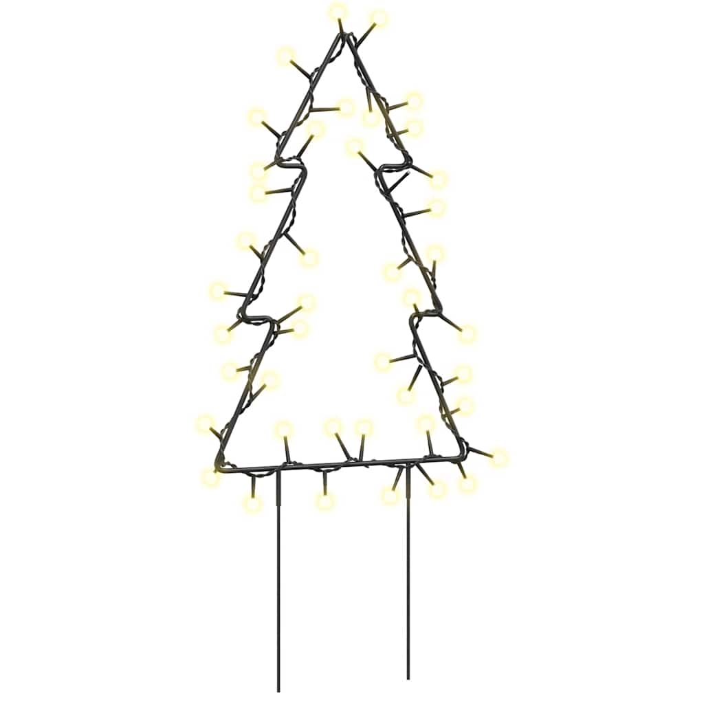 Vidaxl Christmas Lighting Christmas Tree 3 Sts avec broches au sol 50 LEDS 30 cm