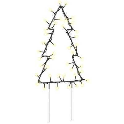 Vidaxl Christmas Lighting Christmas Tree 3 Sts avec broches au sol 50 LEDS 30 cm