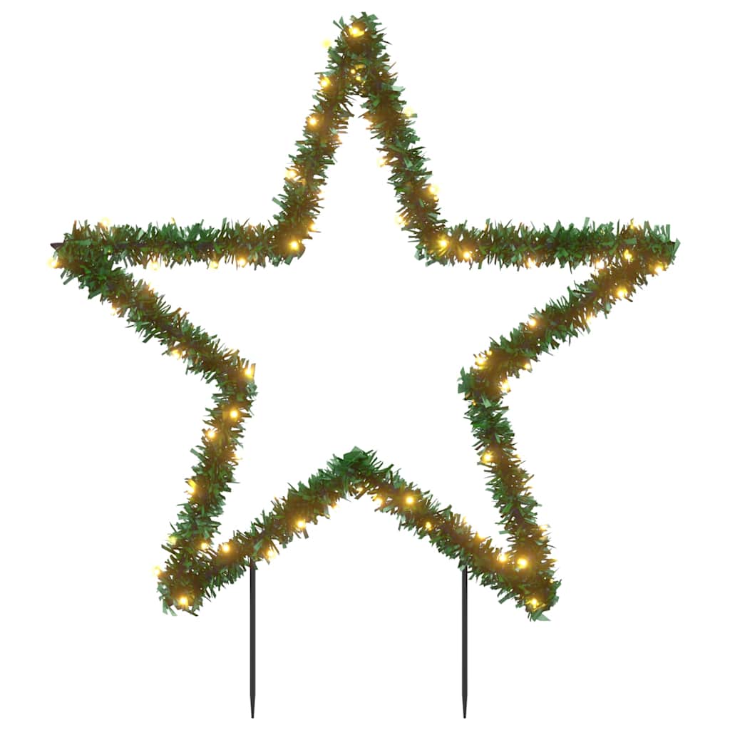 Vidaxx Étoile lumineuse de Noël avec piquets de terre 80 LED 60 cm