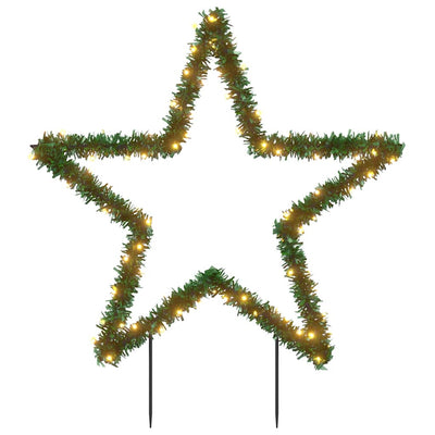 Vidaxx Étoile lumineuse de Noël avec piquets de terre 80 LED 60 cm