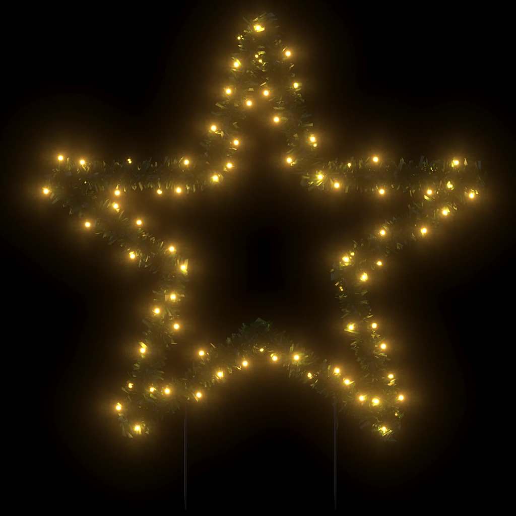 Vidaxx Étoile lumineuse de Noël avec piquets de terre 80 LED 60 cm