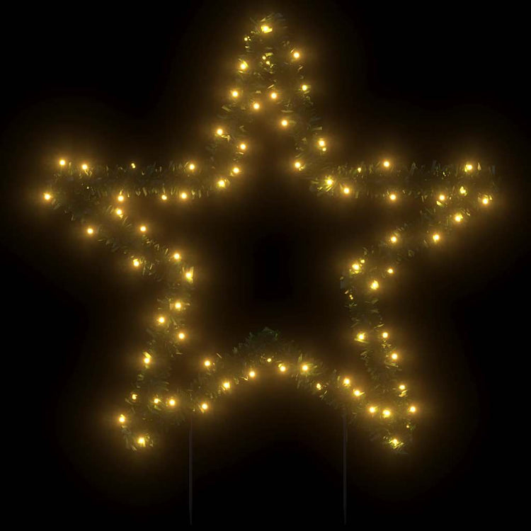 Vidaxx Étoile lumineuse de Noël avec piquets de terre 80 LED 60 cm