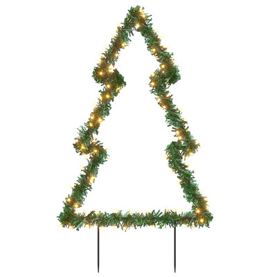 Éclairage de Noël Vidaxl avec épingles au sol Arbre 115 LEDS 90 cm