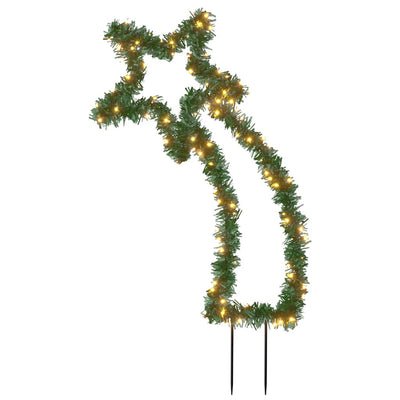 Meteor d'éclairage de Noël Vidaxl avec épingles au sol 115 LED 89 cm