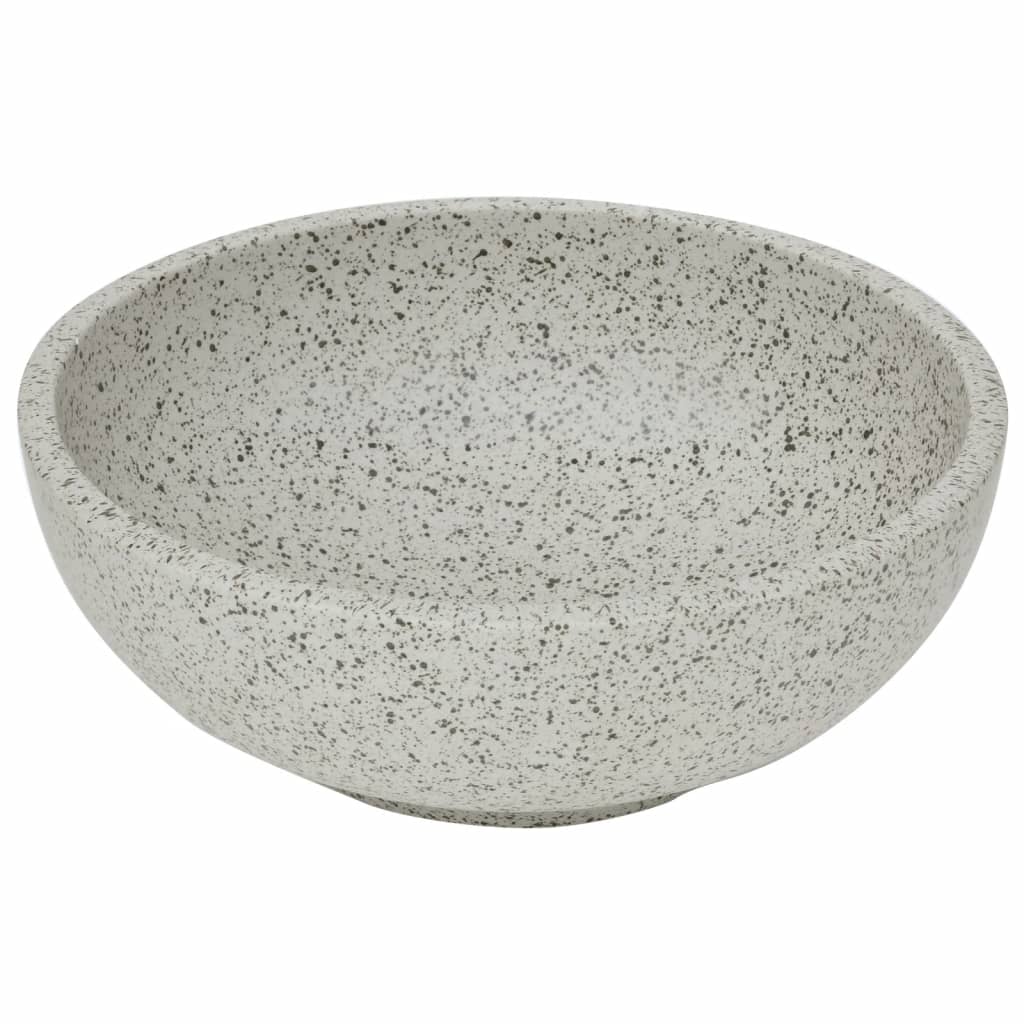 Vidaxl Straction Round φ41x14 cm Grey céramique
