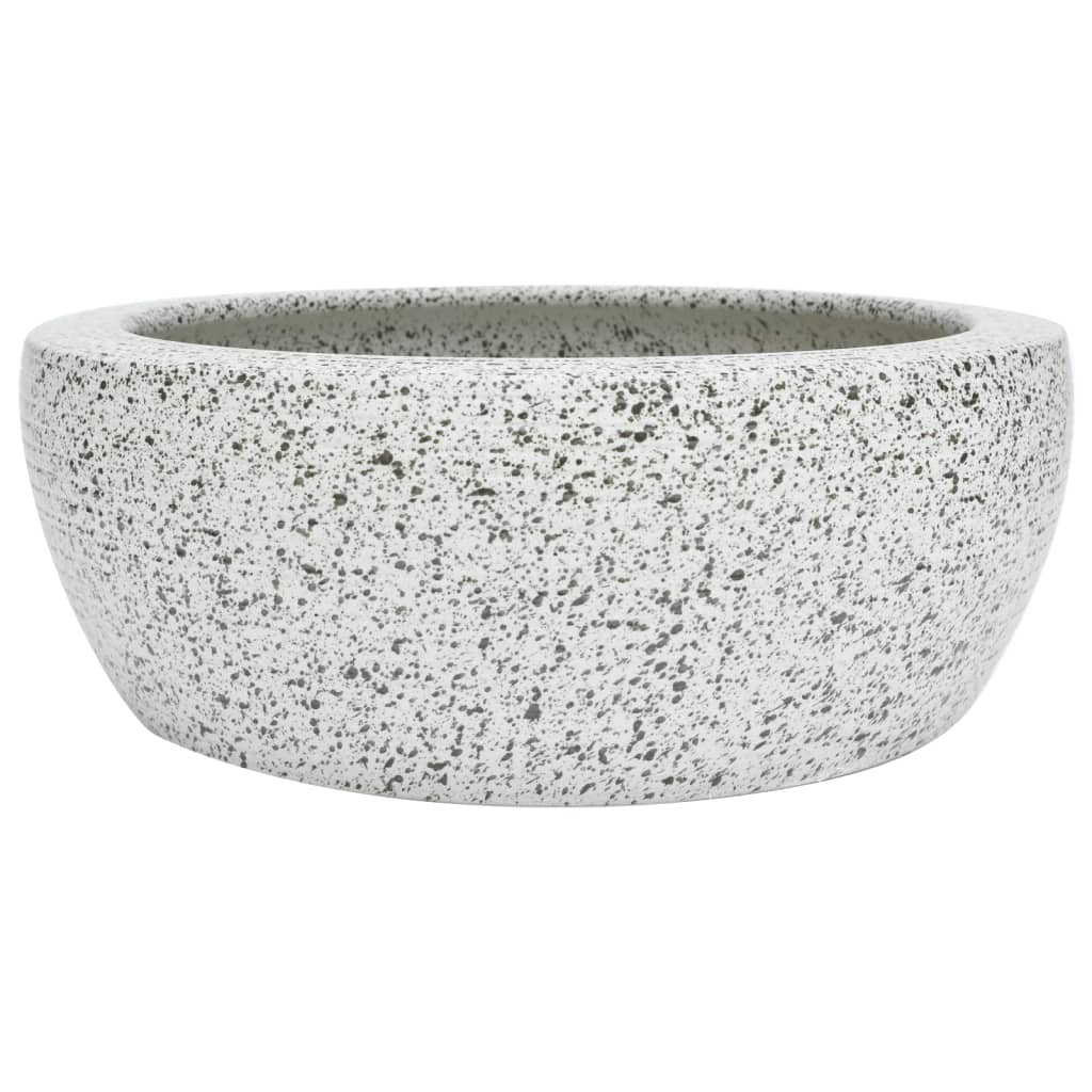 Vidaxl Straction Round φ41x14 cm Grey céramique