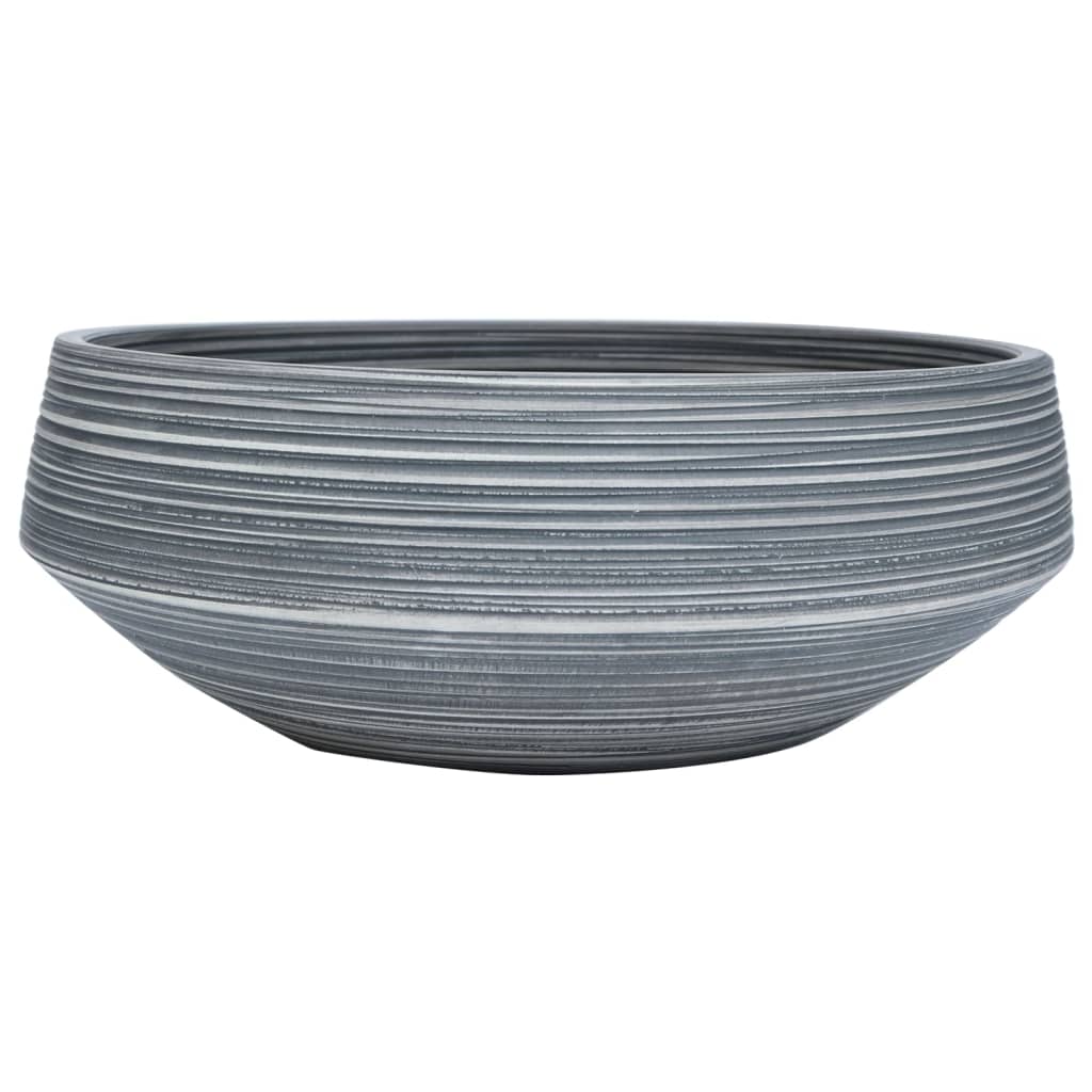 Vidaxl Straction Round φ41x14 cm Grey céramique