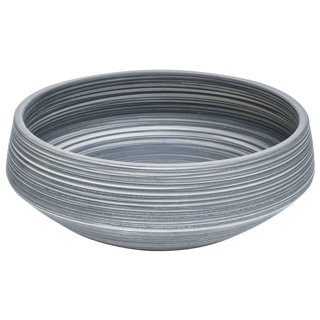 Vidaxl Straction Round φ41x14 cm Grey céramique