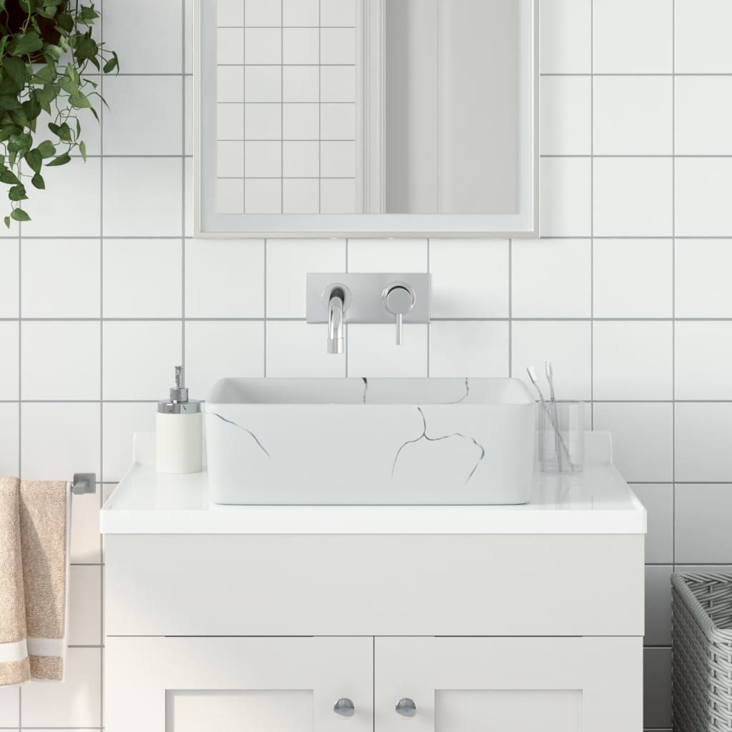 Vidaxl Strack Wash Bok Regant 46x35.5x13 cm Céramique blanc