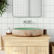 Vidaxl Staction Wasker Ovaal 59x40x15 cm Green et brun en céramique