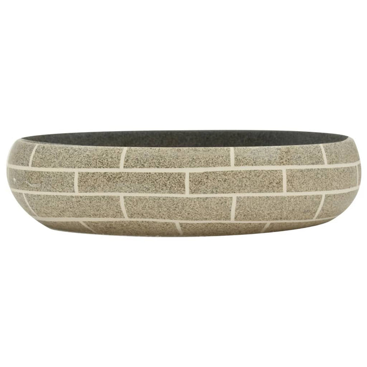 Vidaxl Staction Wasker Ovaal 59x40x15 cm Céramique Multi-Color