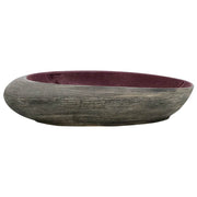 Vidaxl Staction Wasker Ovaal 59x40x14 cm en céramique violet et gris - afbeelding 3