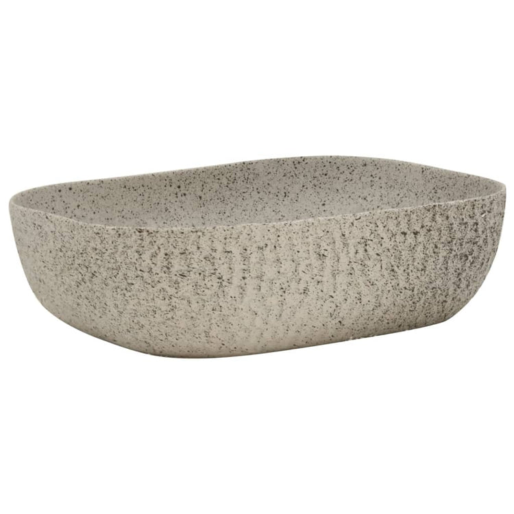 Vidaxl Strack Wasker Rectangular 48x37.5x13,5 cm Gris céramique