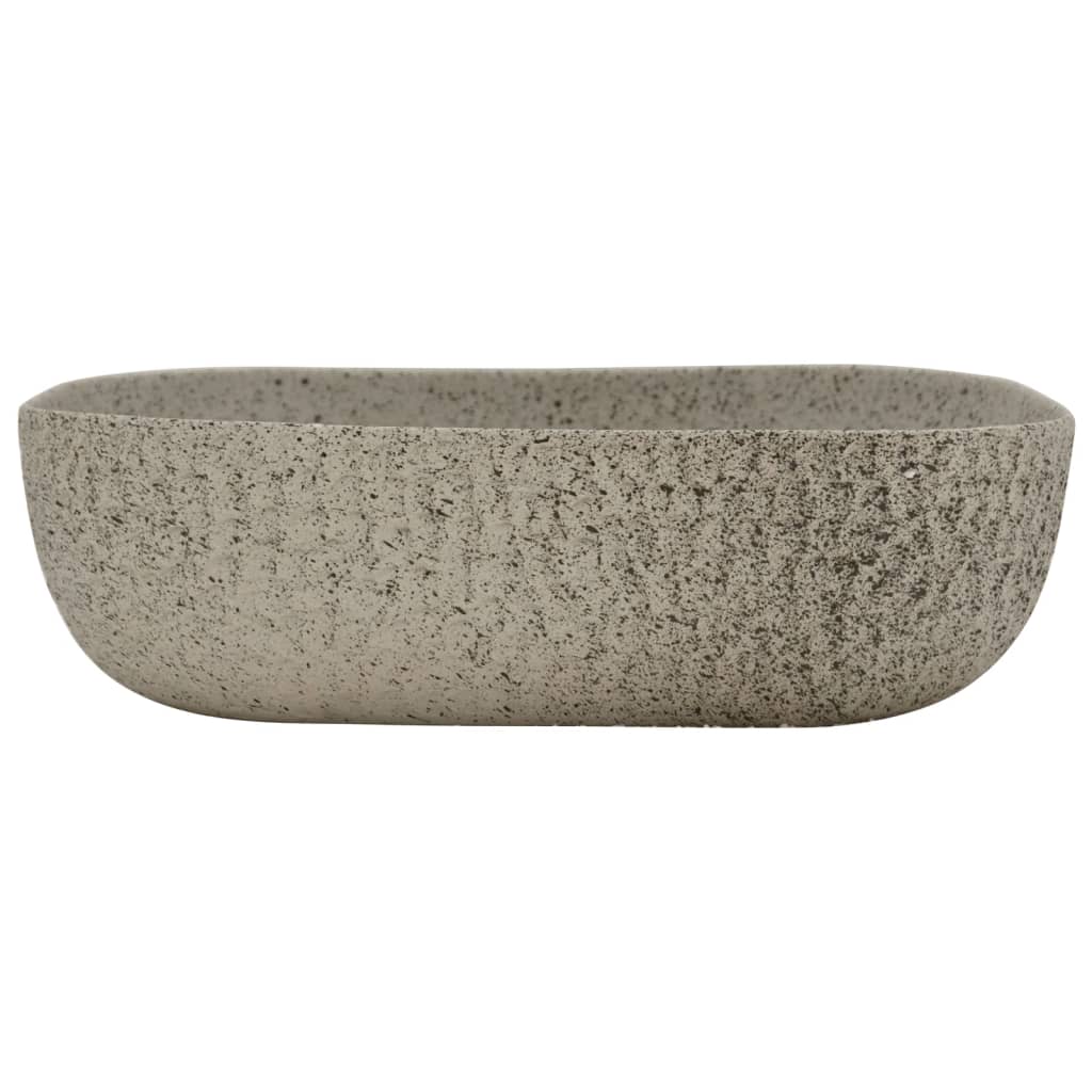 Vidaxl Strack Wasker Rectangular 48x37.5x13,5 cm Gris céramique