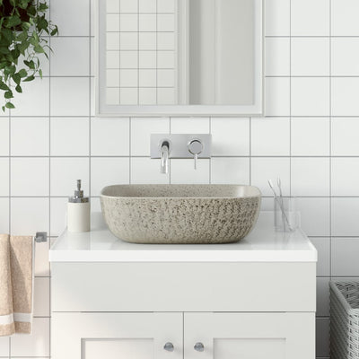 Vidaxl Strack Wasker Rectangular 48x37.5x13,5 cm Gris céramique