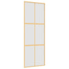 Vidaxx porte coulissante 76x205 cm verre ESG mat et aluminium doré