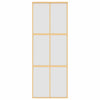 Vidaxx porte coulissante 76x205 cm verre ESG mat et aluminium doré