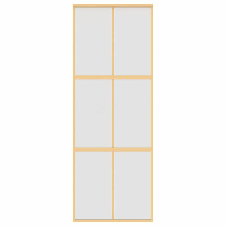 Vidaxx porte coulissante 76x205 cm verre ESG mat et aluminium doré