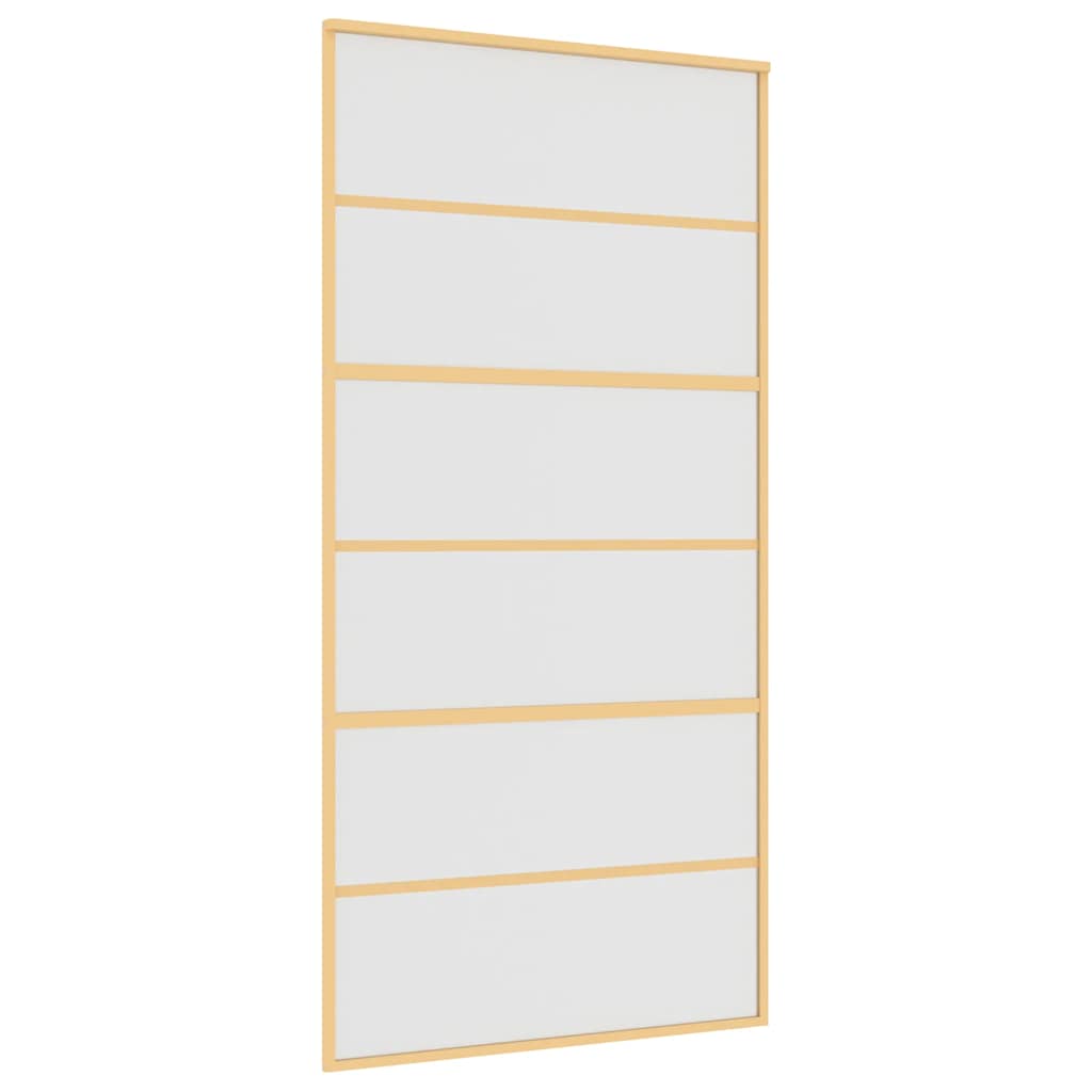 Vidaxx porte coulissante 102,5x205 cm verre ESG mat et aluminium doré