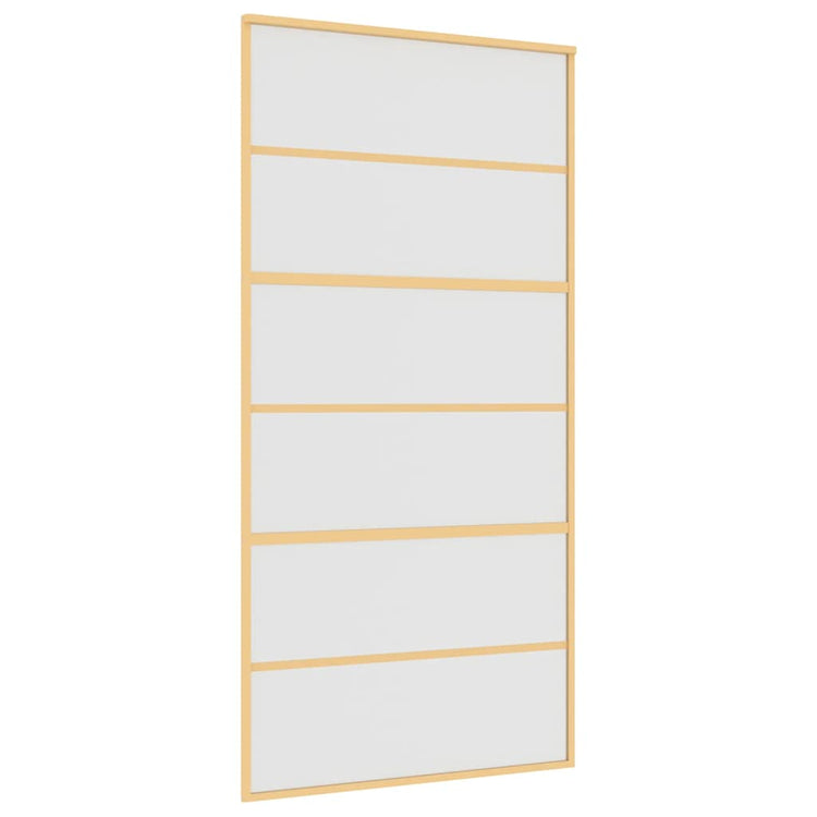 Vidaxx porte coulissante 102,5x205 cm verre ESG mat et aluminium doré