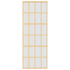 Vidaxx porte coulissante 76x205 cm verre ESG mat et aluminium doré