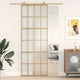 Vidaxx porte coulissante 76x205 cm verre ESG mat et aluminium doré
