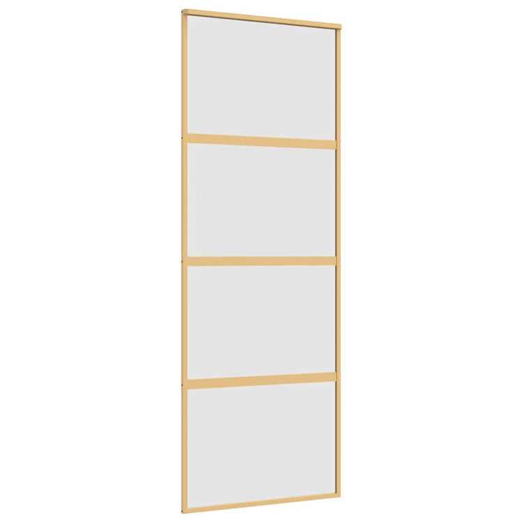 Vidaxx porte coulissante 76x205 cm verre ESG mat et aluminium doré