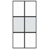 Vidaxx porte coulissante 102,5x205 cm verre trempé et aluminium noir