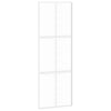 Vidaxl Porte coulissante 76x205 cm Verre durcie et aluminium blanc
