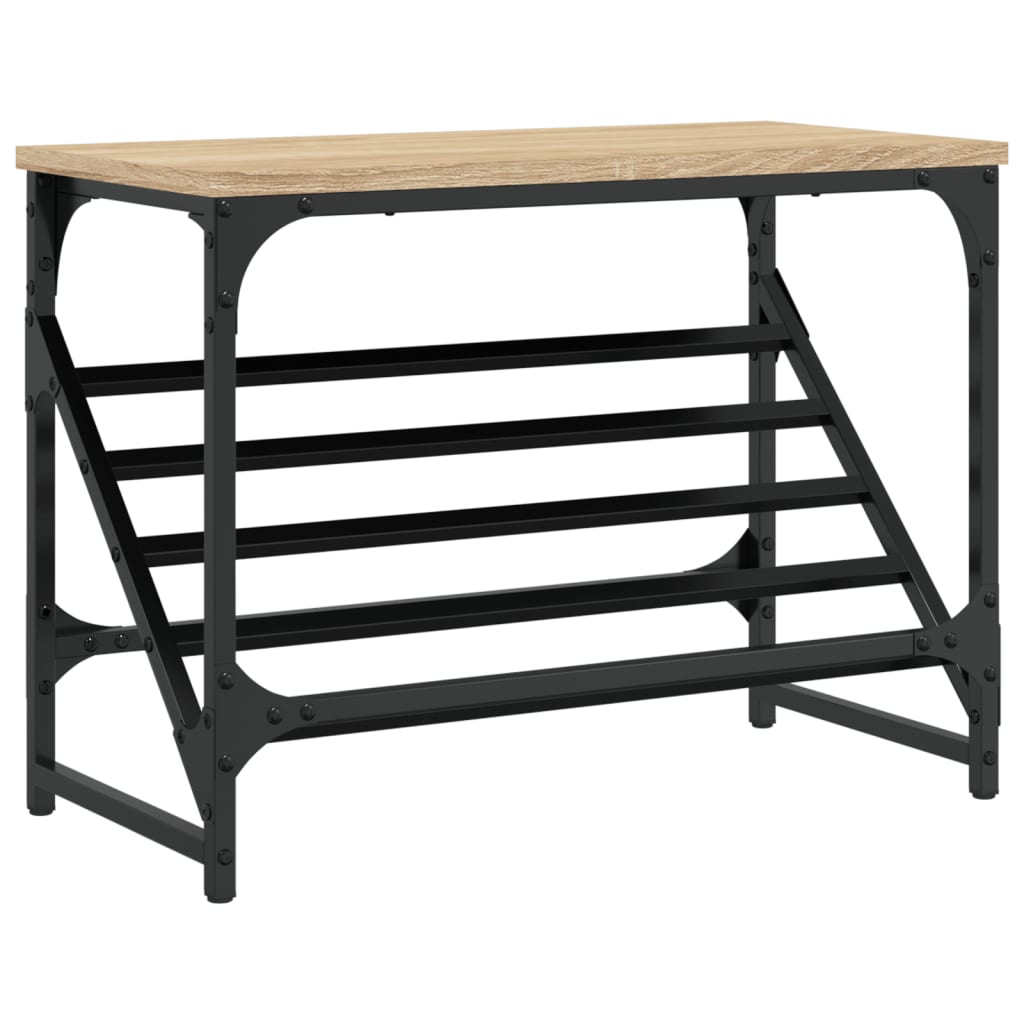 Rack de chaussures Vidaxl 60x30x45 cm Bois de chêne sonoma coloré de chêne sonoma