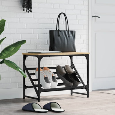 Rack de chaussures Vidaxl 60x30x45 cm Bois de chêne sonoma coloré de chêne sonoma