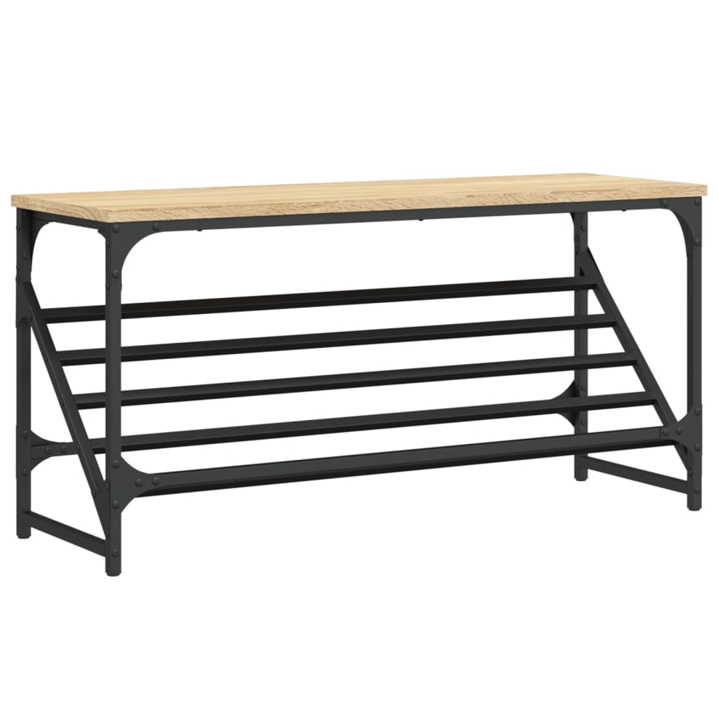 Rack à chaussures Vidaxl 90x30x45 cm Bois de chêne sonoma en bois sonoma coloré