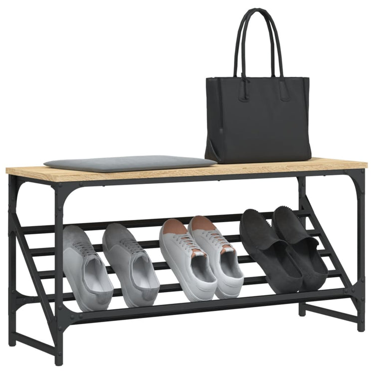 Rack à chaussures Vidaxl 90x30x45 cm Bois de chêne sonoma en bois sonoma coloré