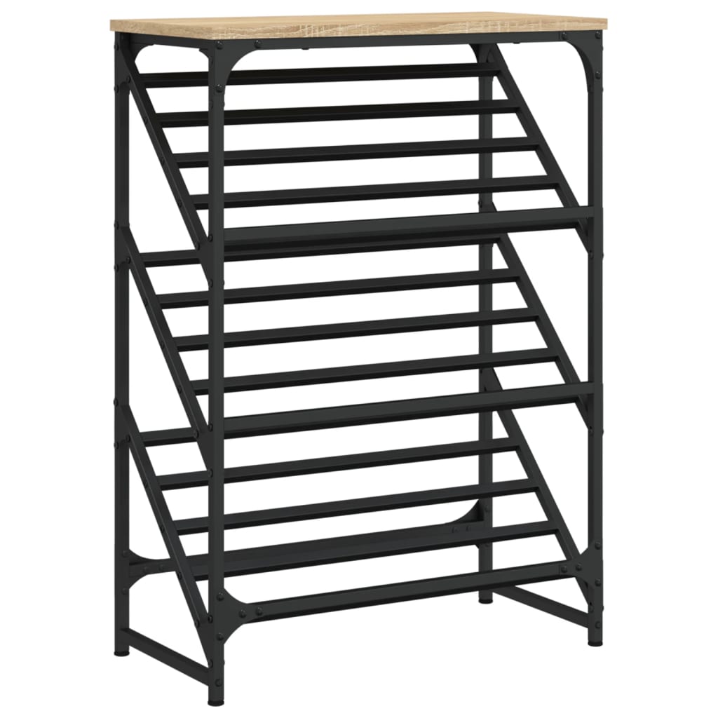 Rack de chaussures Vidaxl 60x30x85 cm Bois de chêne sonoma en bois de chêne sonoma