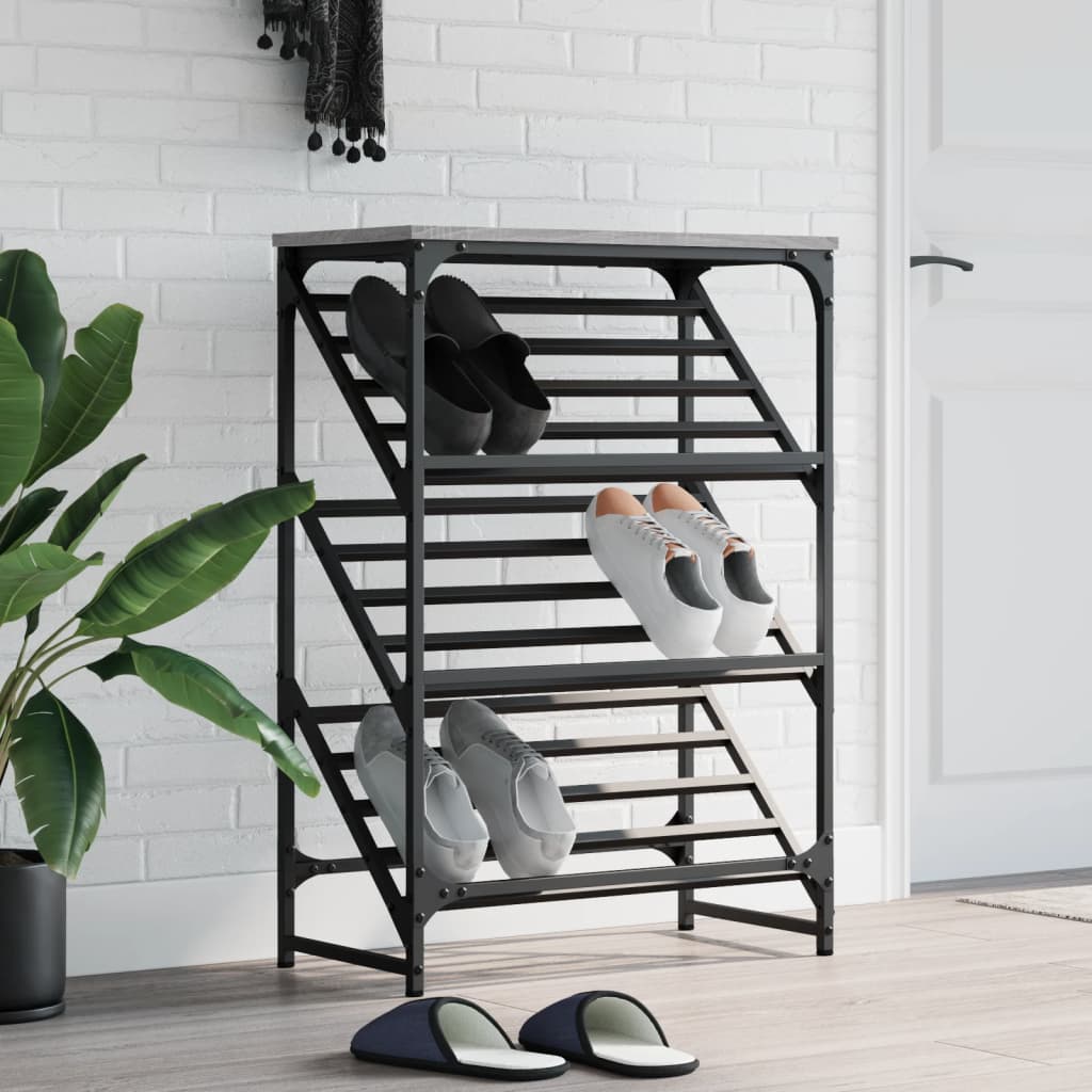Rack de chaussures Vidaxl 60x30x85 cm en bois propice de son sonoma