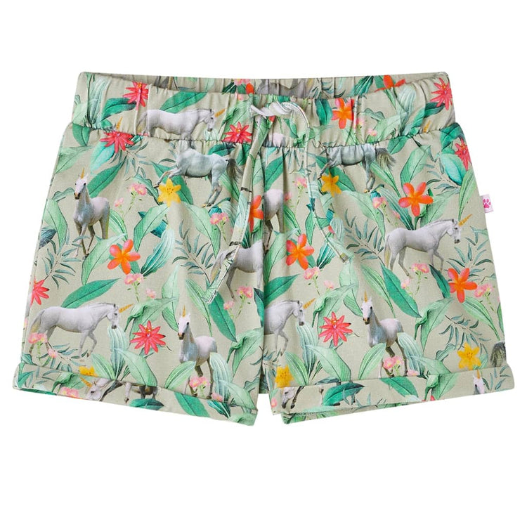 VidaXL short enfant avec cordon de serrage 116 kaki clair