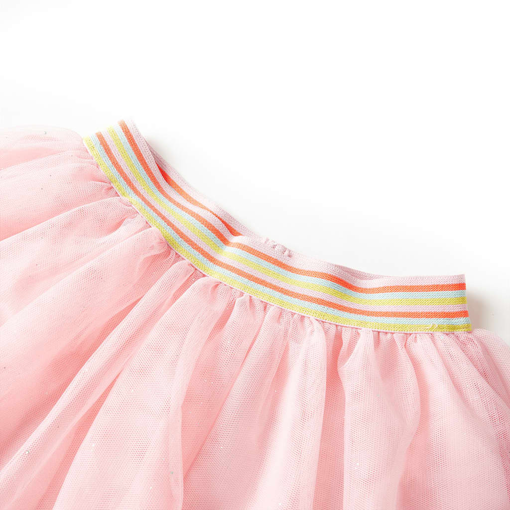 VidaXL jupe enfant avec tulle 140 rose clair