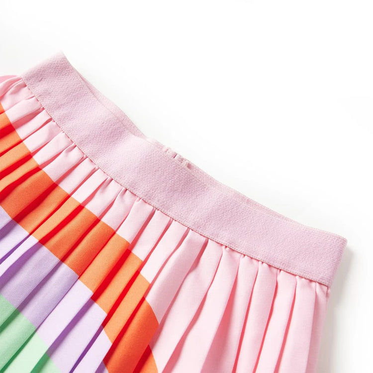VidaXL jupe enfant plissée 140 rose clair