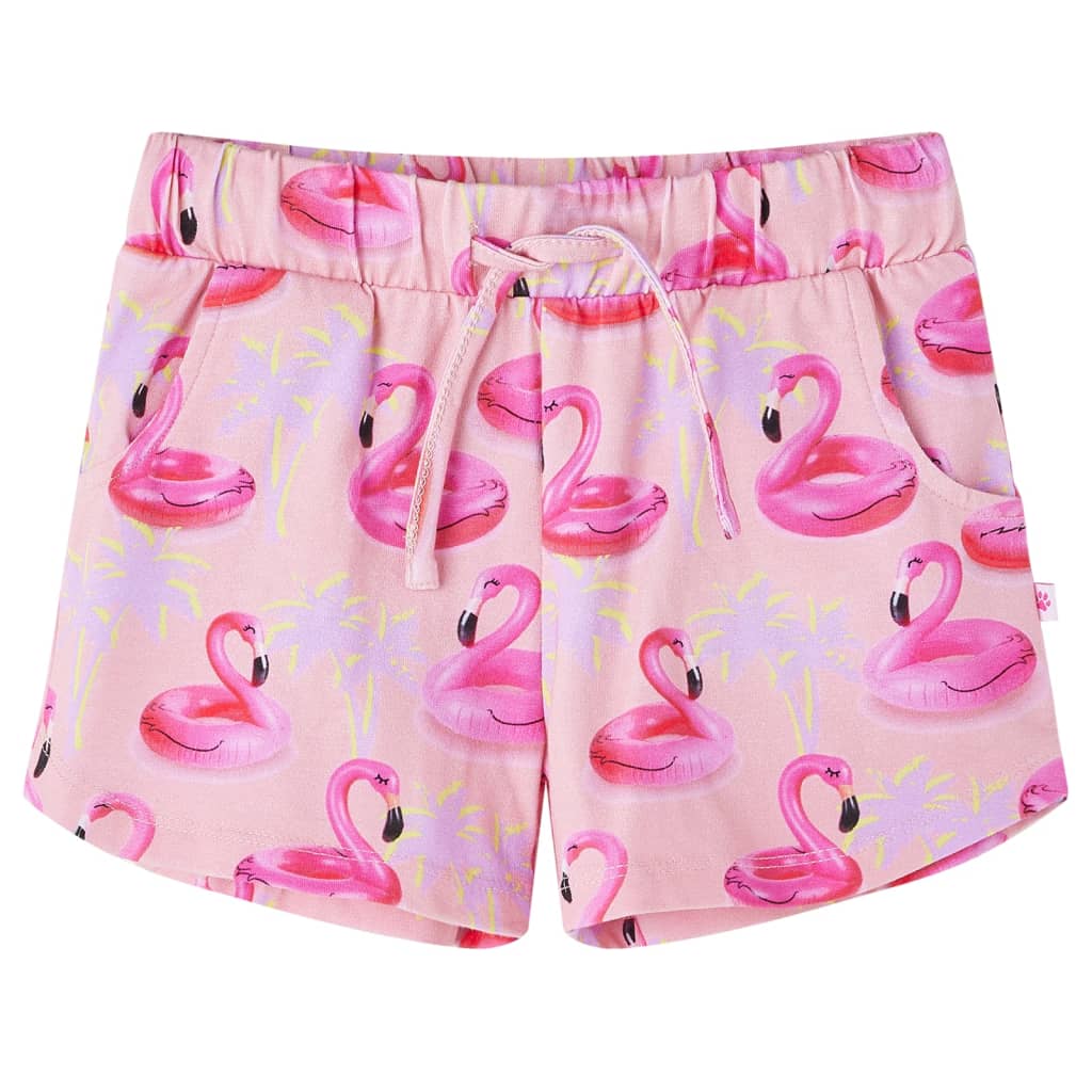 VidaXL short enfant avec cordon de serrage 128 rose clair