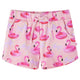 VidaXL short enfant avec cordon de serrage 128 rose clair